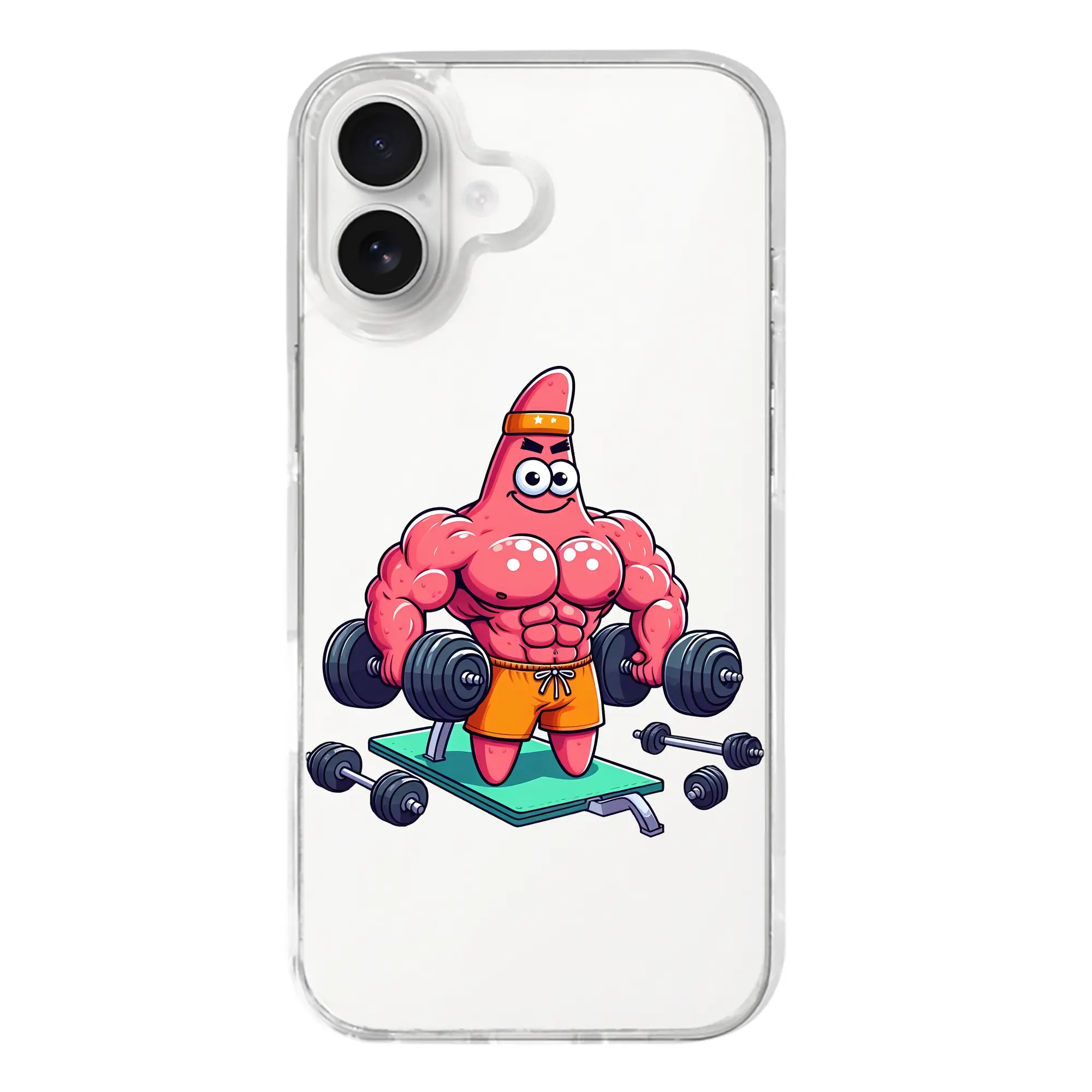 スポンジボブ グッズ パトリック・スター - iPhone 17シリーズ 透明スマホケース – 薄型・耐衝撃・精密フィット保護カバー